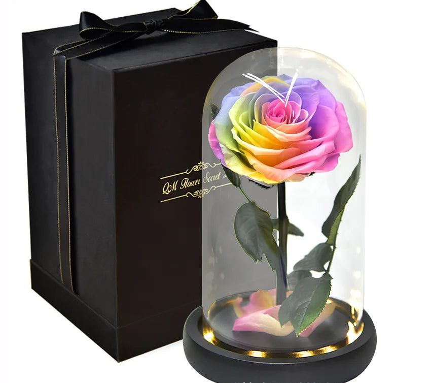 Rose Eternelle <br> Multicolore Avec Packaging