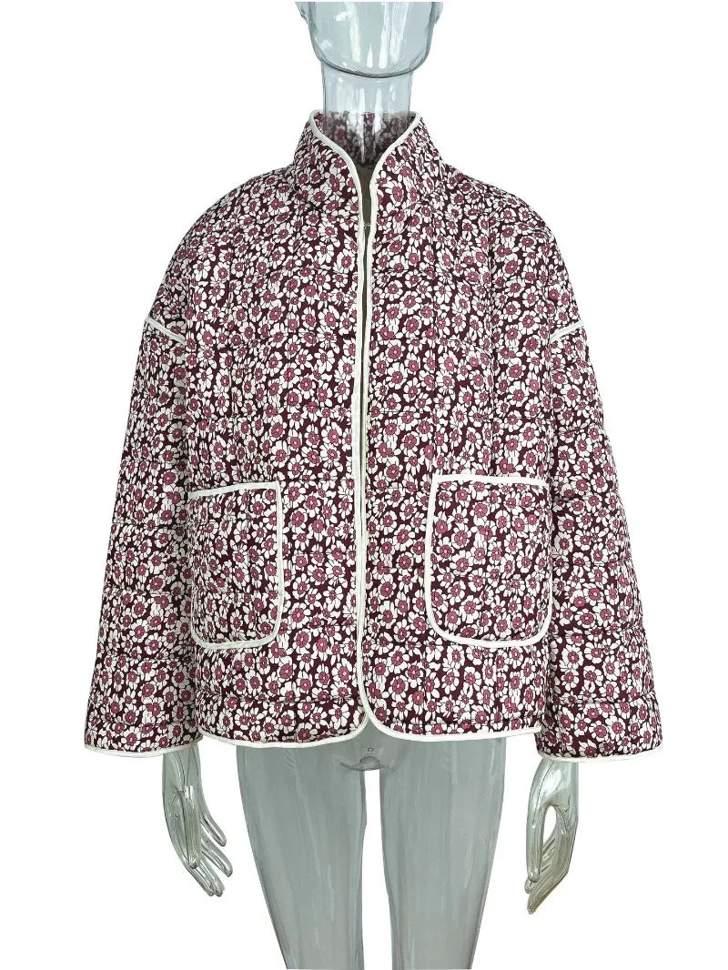 Veste Fleurie A Motif