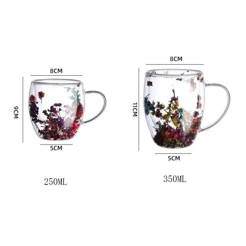 Tasse Fleurie <br> Transparente