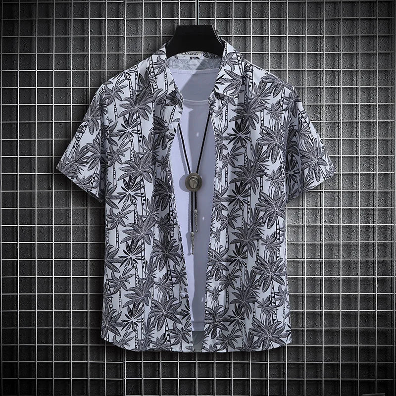 Chemise Fleurs Homme Année 70