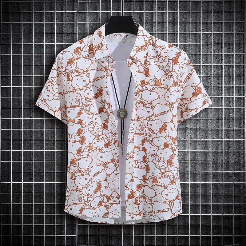 Chemise Fleurs Homme Année 70