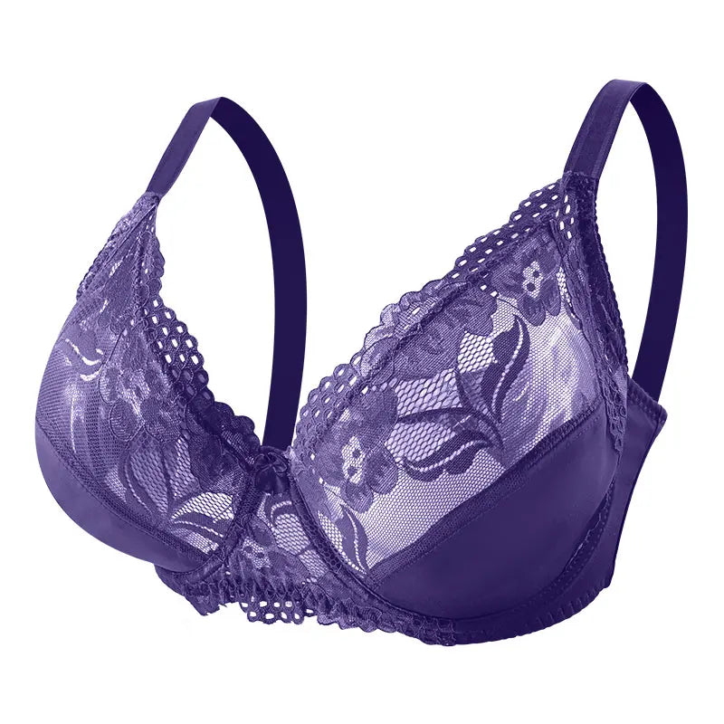 Soutien Gorge Fleuri <br> Violet