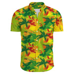 Chemise Homme Fleurie  Jungle Exotique