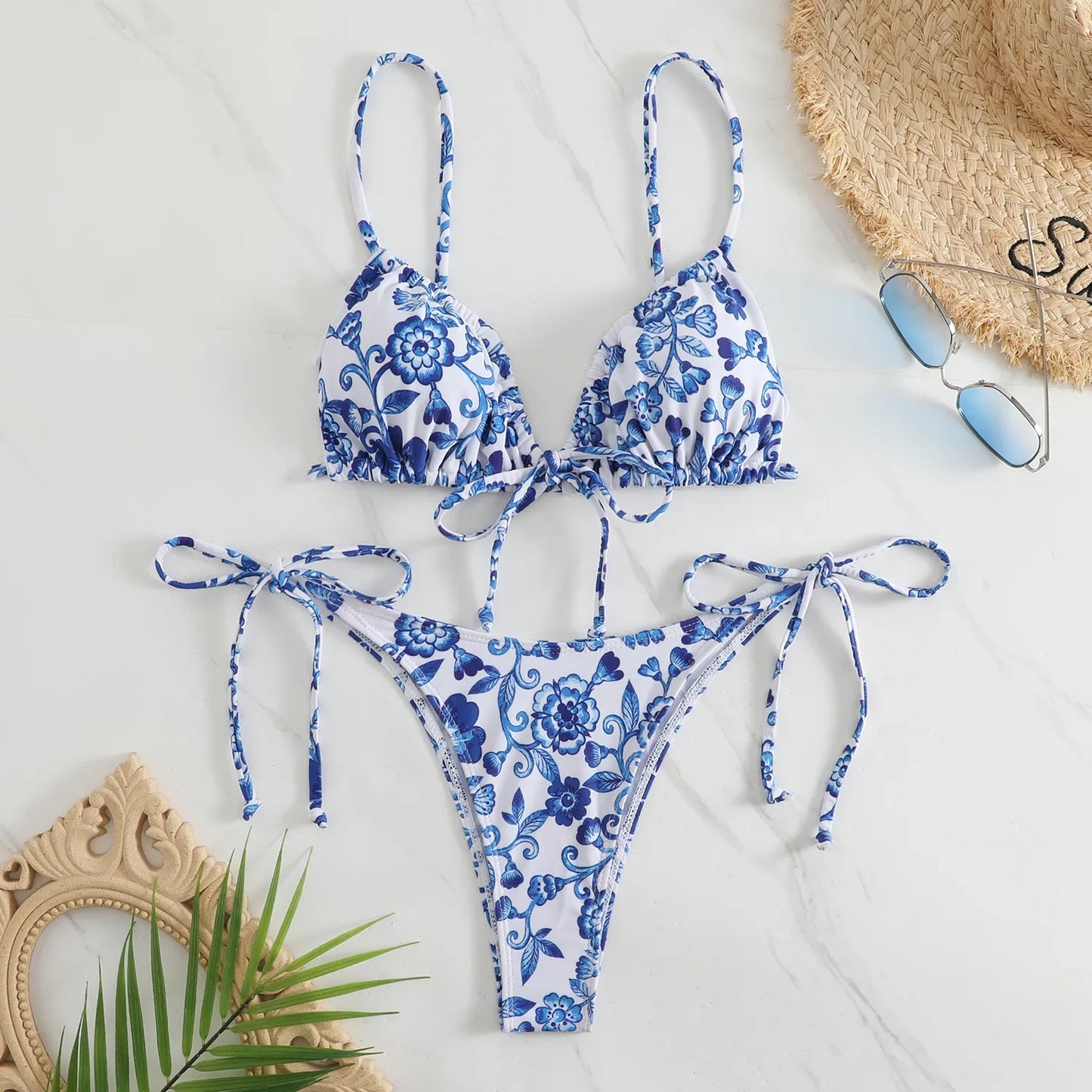 Maillot De Bain <br> 2 Pièces Fleuri