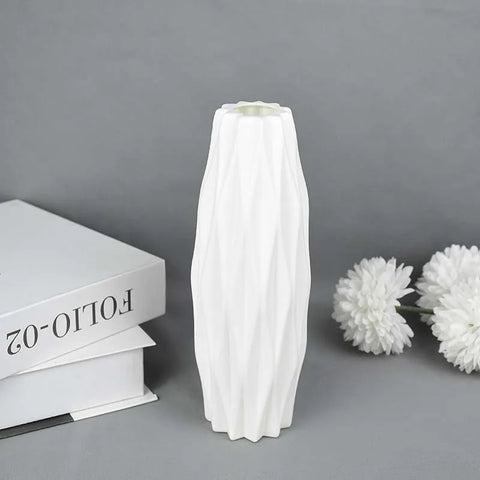 Vase Fleur  Blanc Design Grand