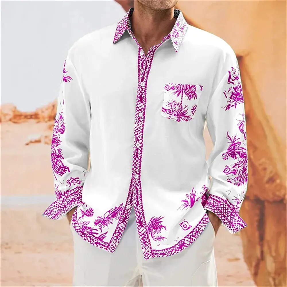 Chemise A Fleur Homme <br> Vintage Classe