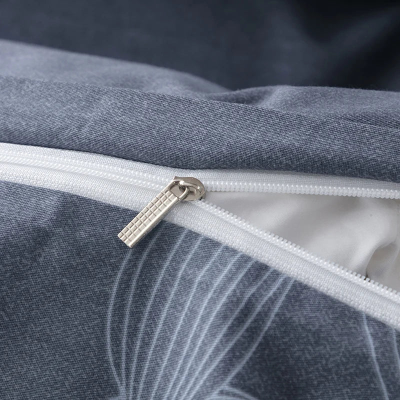 Housse de Couette Fleurs Design Scandinave Simple