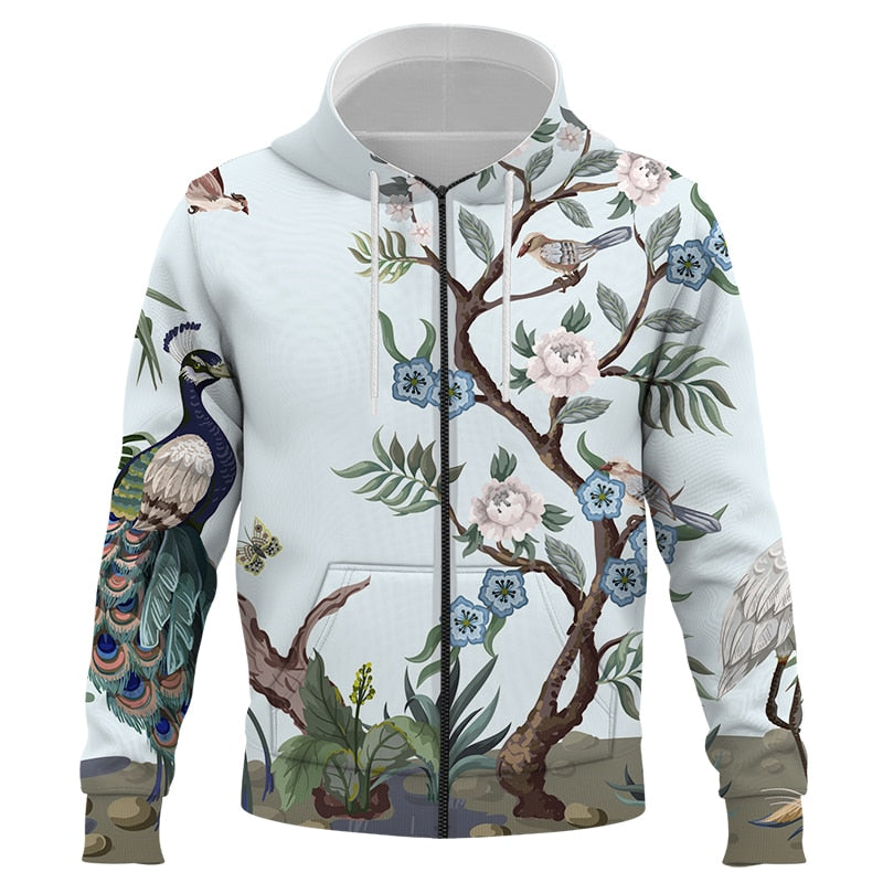 pull Fleuri <br> Oiseau