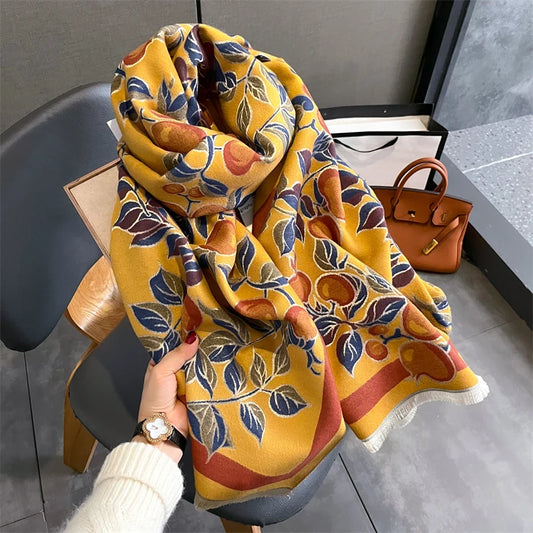 Foulard Fleuri <br> Jaune