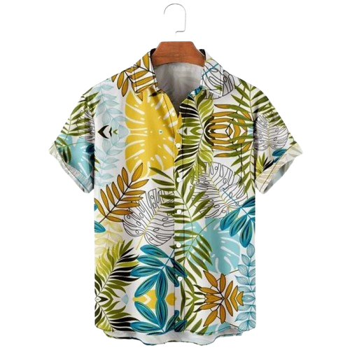 Chemise A Fleur Homme <br> Design Simple Paradisiaque