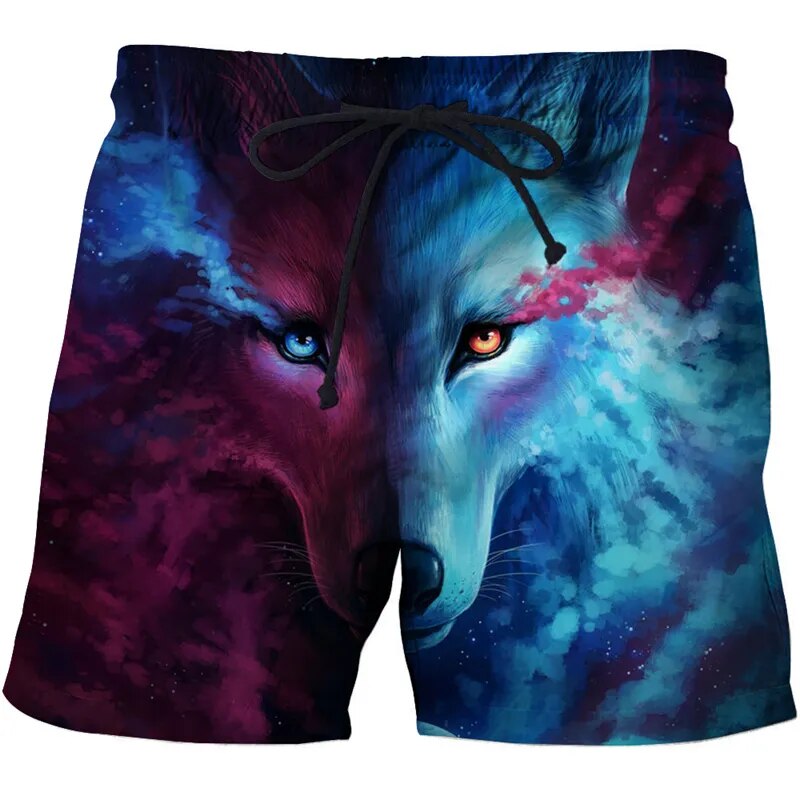 Short De Bain A Fleur <br> Loup