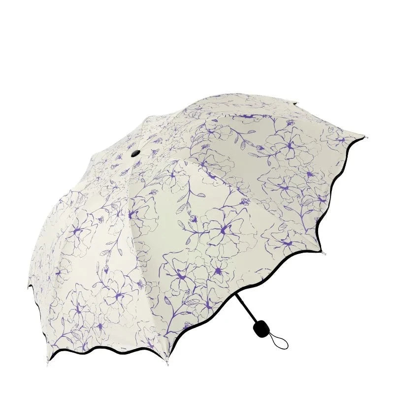 Parapluie Fleur <br> Femme Violet