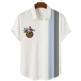 Chemise A Fleur Homme  Design Simple Cocktail Coco