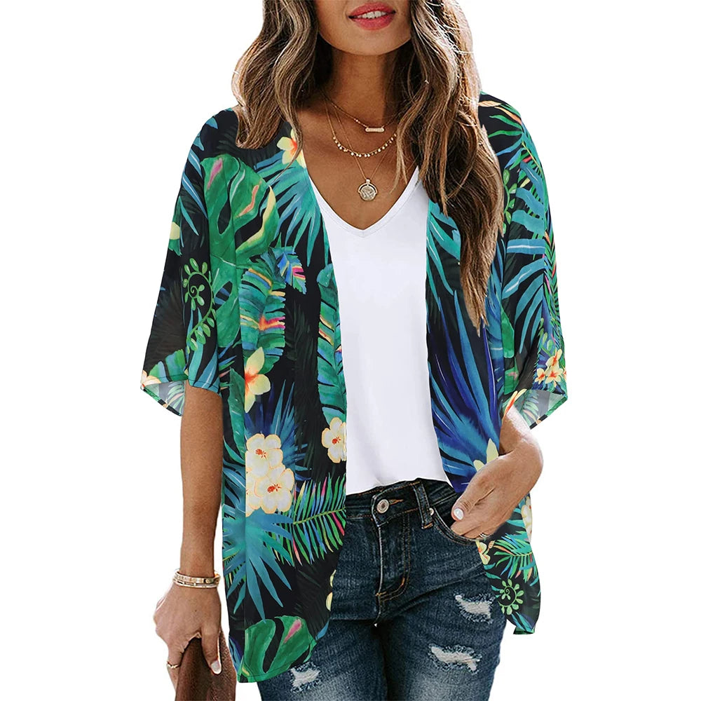 Kimono Fleuri Femme