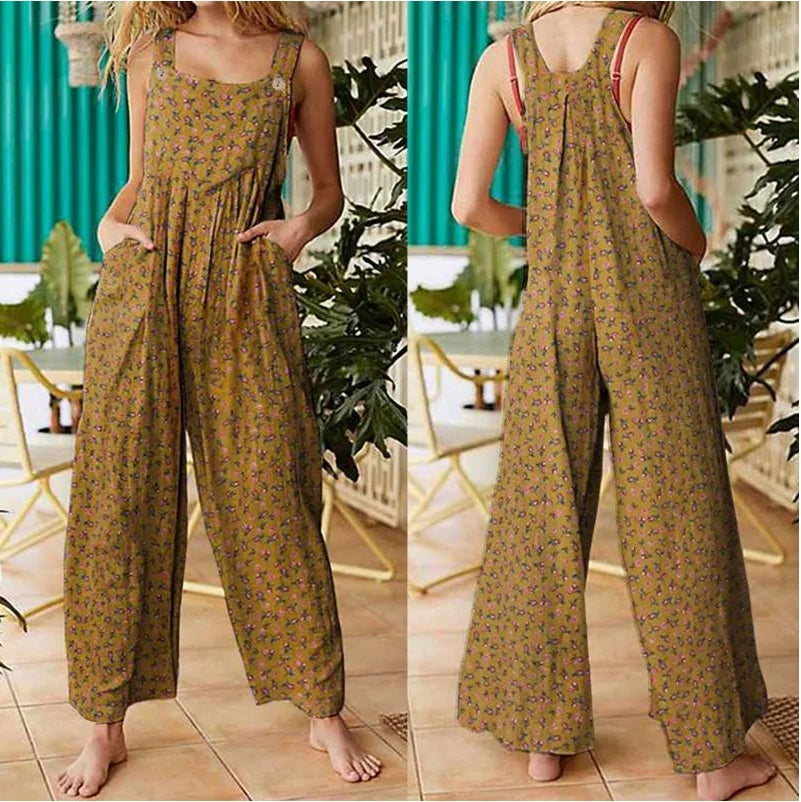 Women's Floral Fluid Jumpsuit