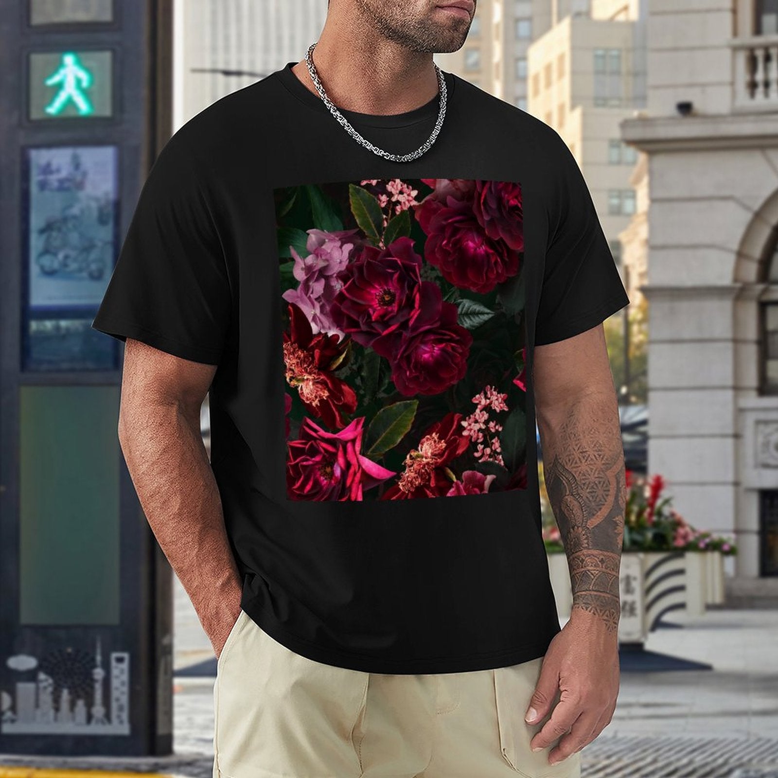 T-Shirt Fleur Premium <br> Roses