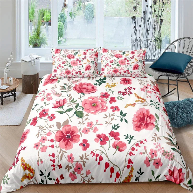 Housse De Couette Fleurie <br> Roses