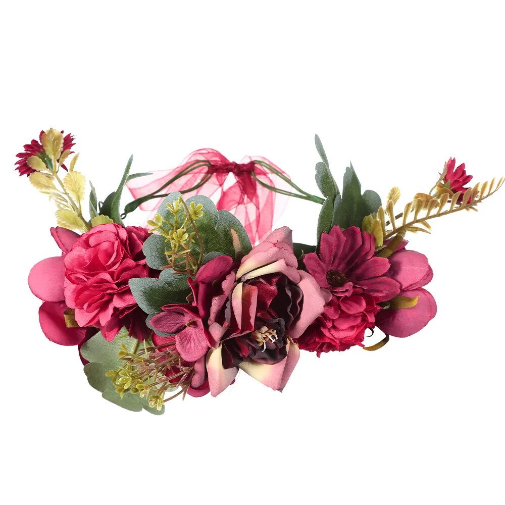 Couronne De Fleurs <br> Design Rouge