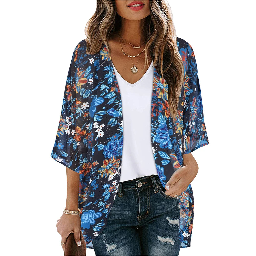 Kimono Fleuri Femme