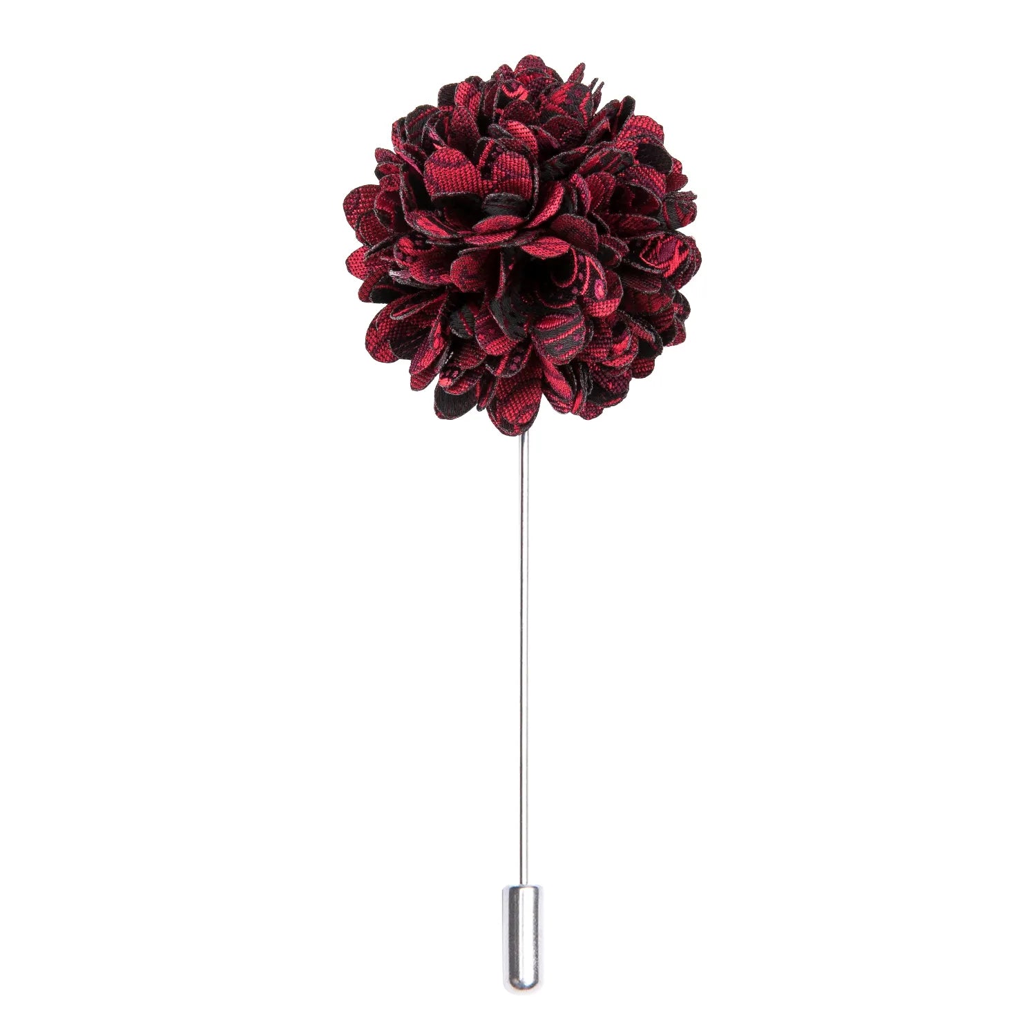 Noeud Papillon Fleuri <br> Rouge Bordeaux