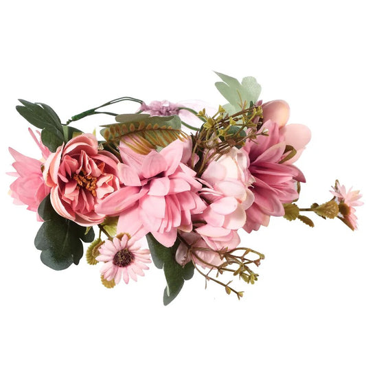 Couronne De Fleurs <br> Rose Design Epuré