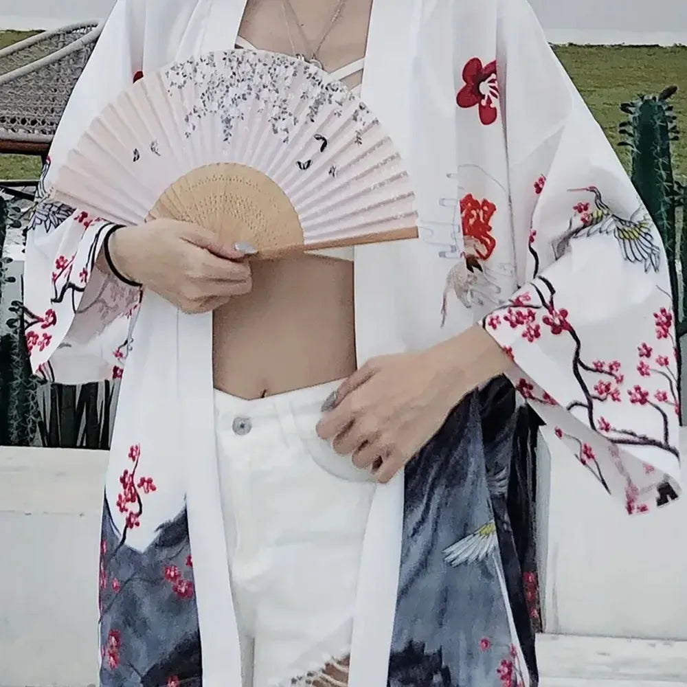 Kimono Fleuri Long