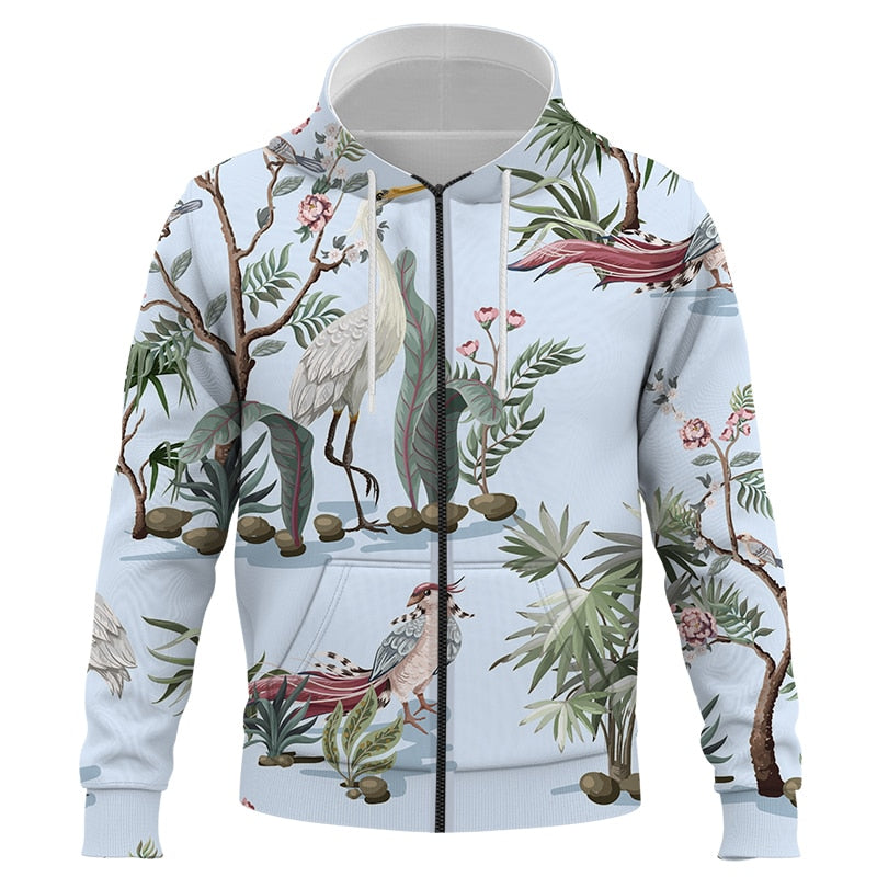 pull Fleuri <br> Oiseau