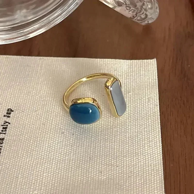 White Rose Flower Ring