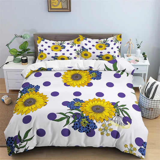 Housse De Couette Fleurie <br> Marguerite