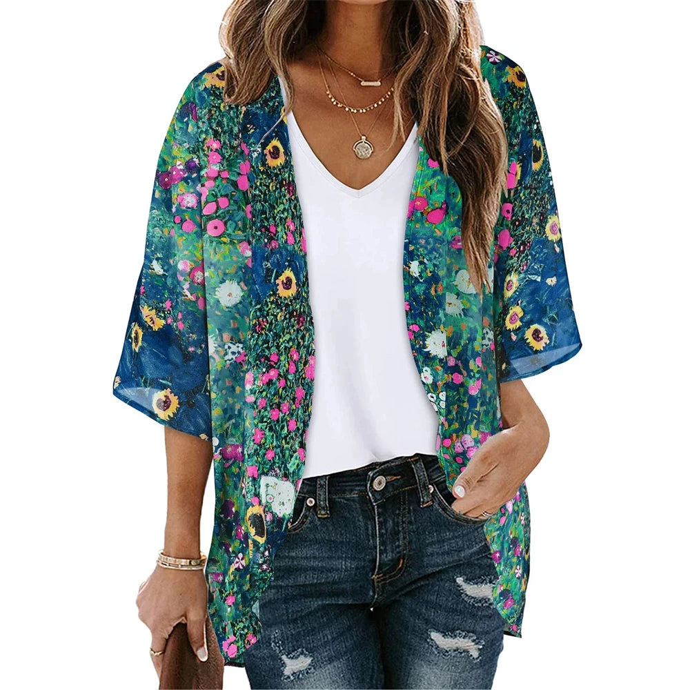 Kimono Fleuri Femme