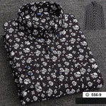 Chemise A Fleur  Homme Coton Noir