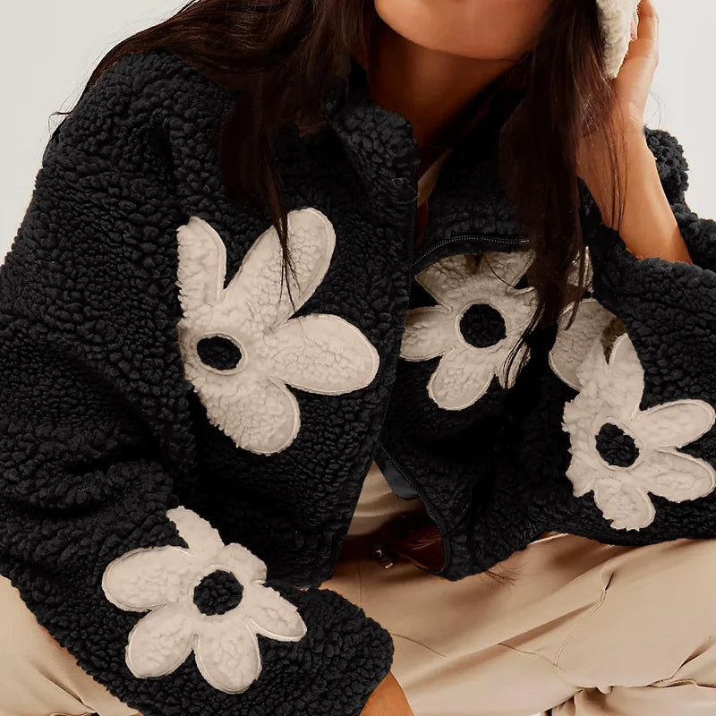 Chaqueta de flores para mujer