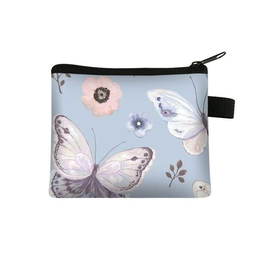 Portefeuille Fleuri <br> Design Papillon Minimaliste