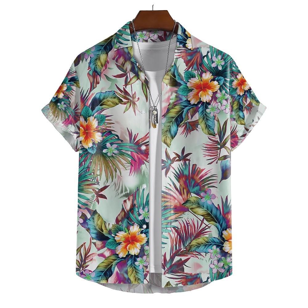 Chemise A Fleur Homme<br> Mélange Floral