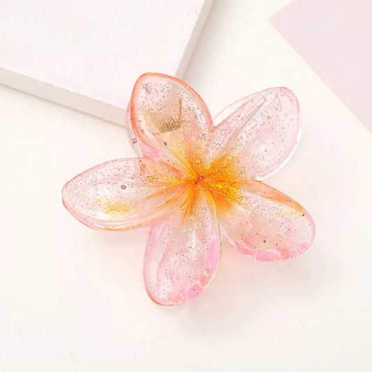 Pince Fleur <br> Cheveux Tahiti Brillant