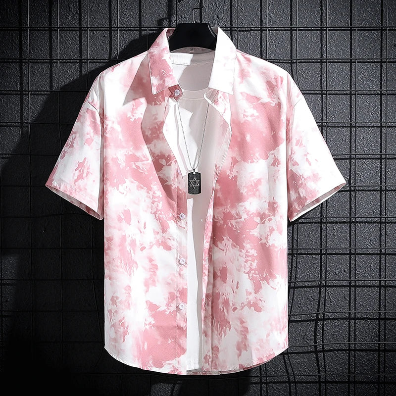 Chemise Fleurs Homme Année 60