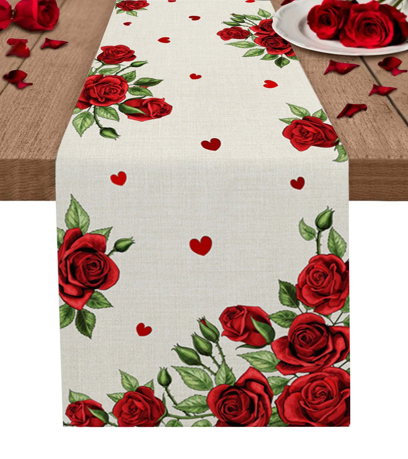 Chemin de Table <br> Fleur Saint Valentin