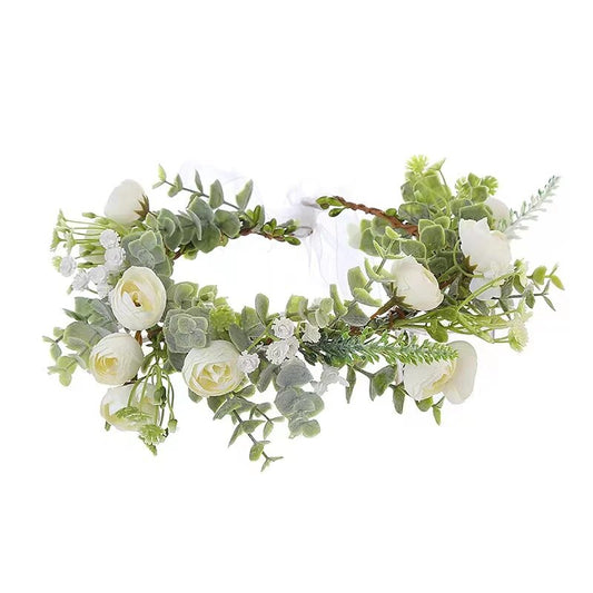 Couronne De Fleurs <br> Séchées Epuré