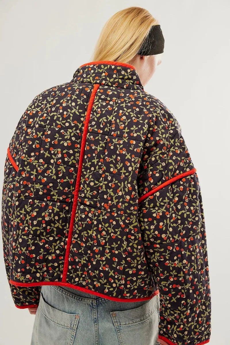 Veste Fleurie A Motif