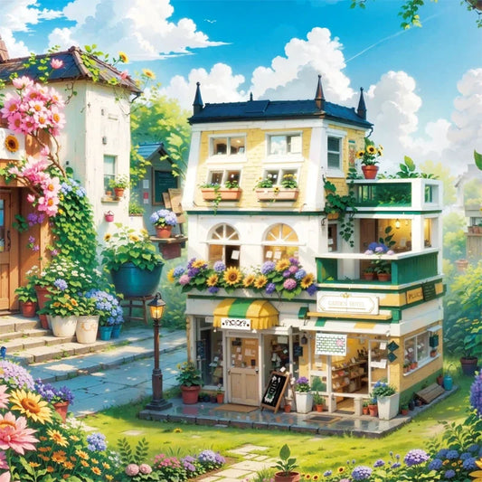 Casa de flores de Lego