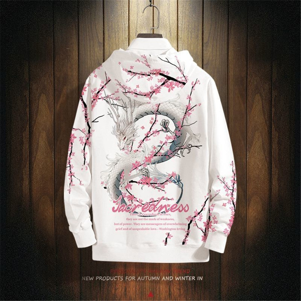 Pull Fleuri <br> Dragon Guirlande Blanche