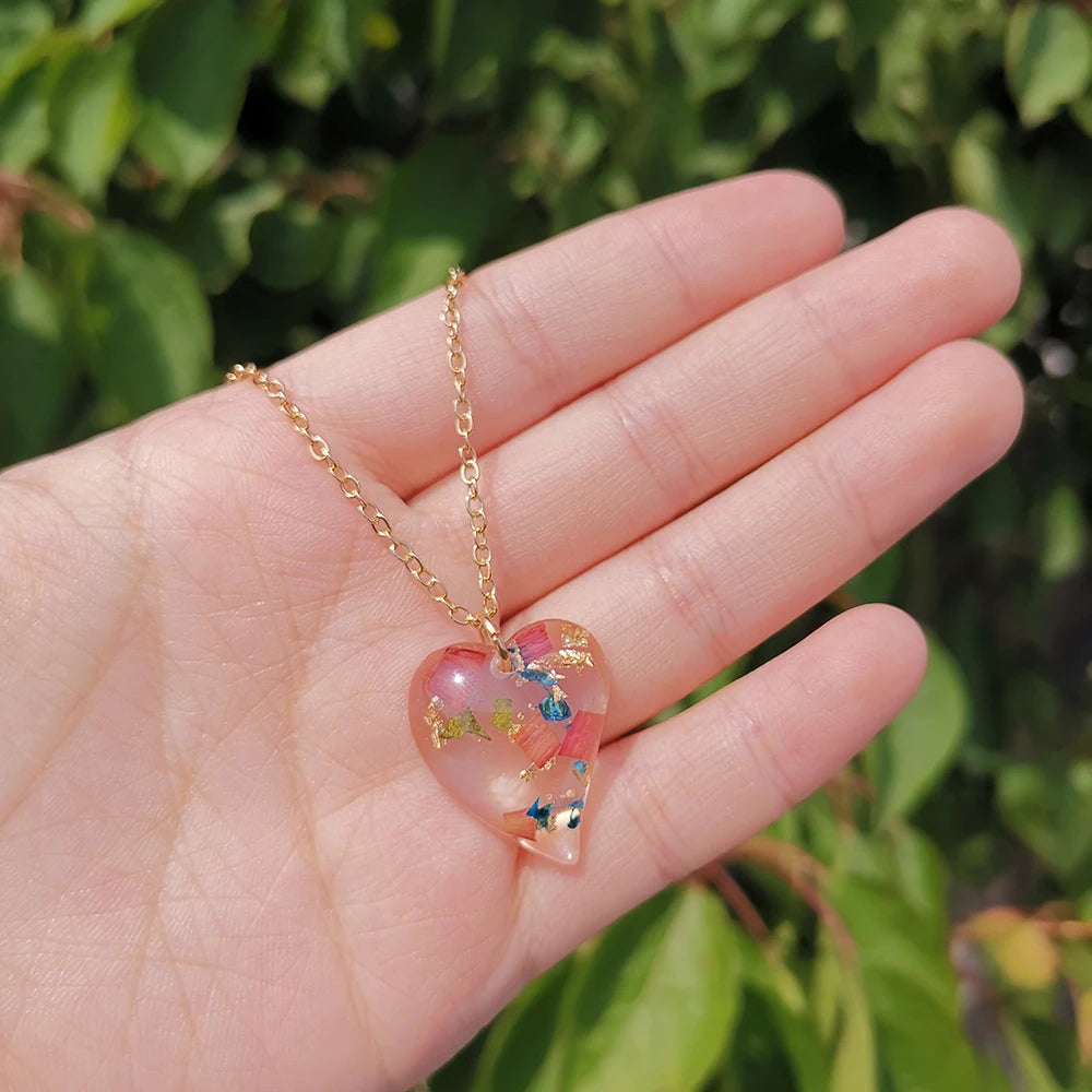 Flower Resin Necklace