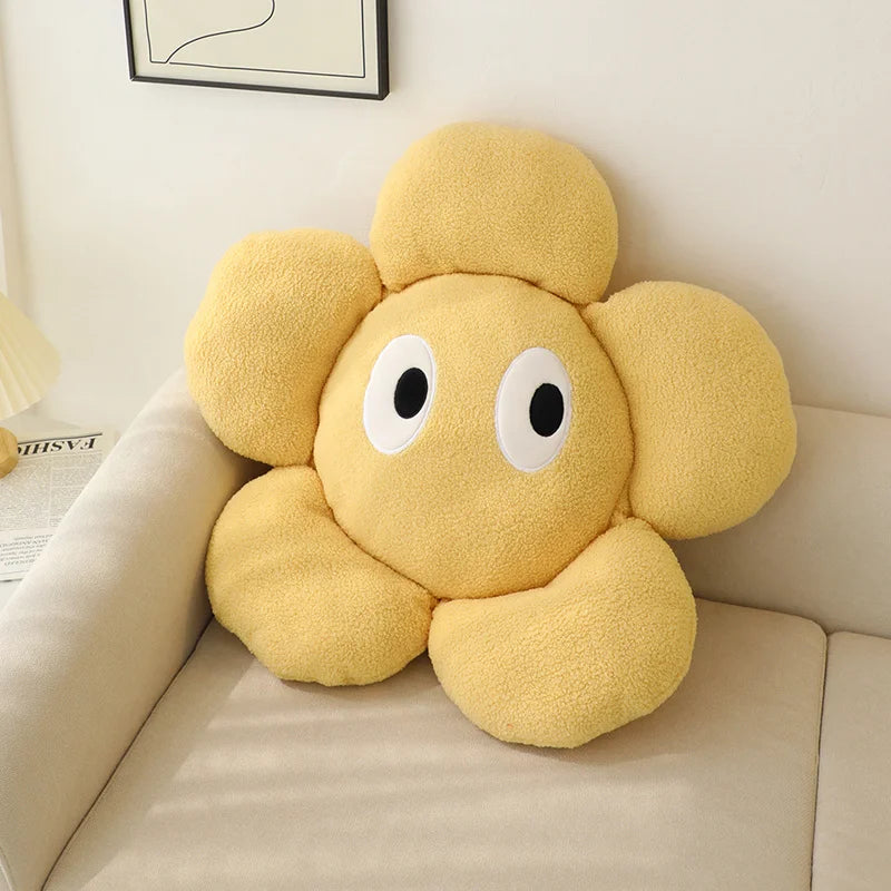 Coussin De Fleur <br> Jaune