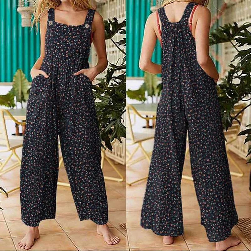 Women's Floral Fluid Jumpsuit