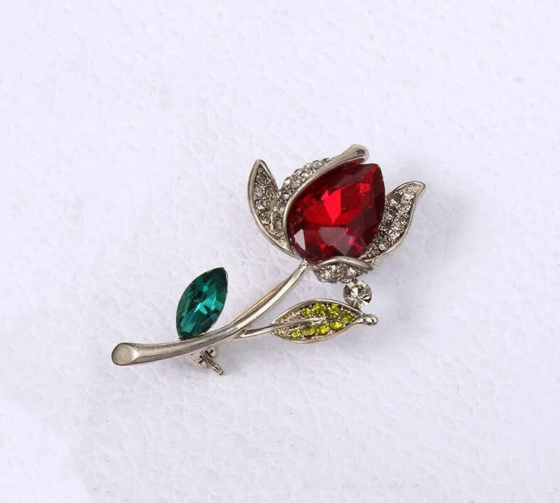 Broche Fleur <br> Brillante Naturelle