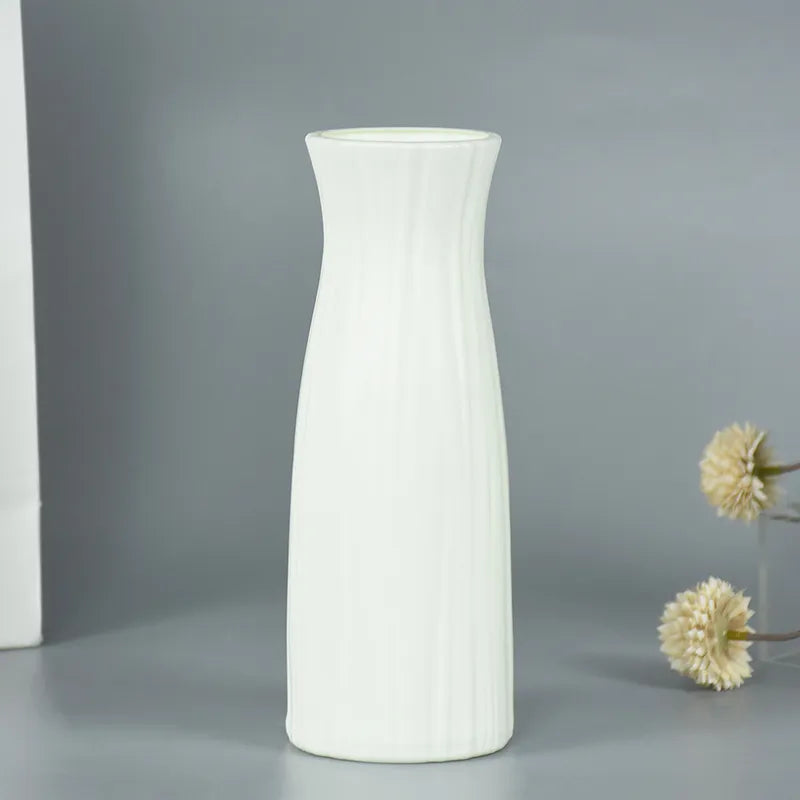 Vase Fleur <br> Simple Blanc