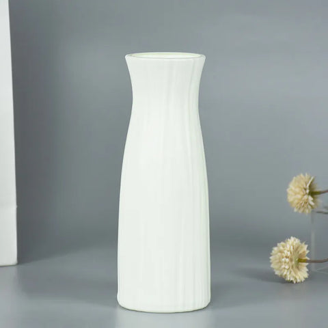 Vase Fleur  Simple Blanc
