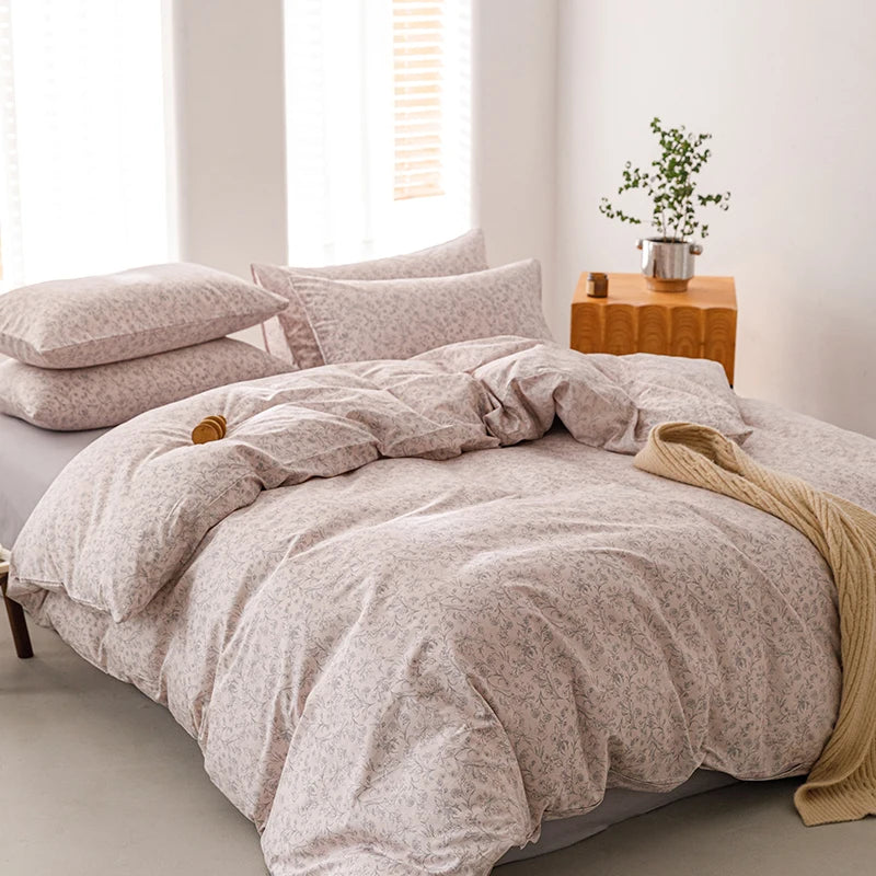 Housse De Couette Fleurie <br> Coton