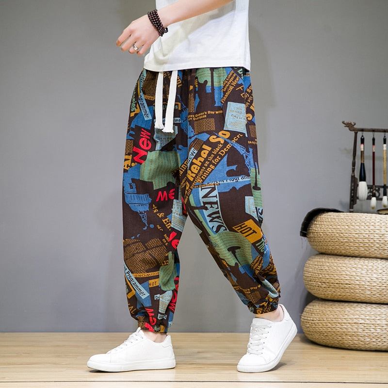 Pantalon Lin Homme <br> Chinois