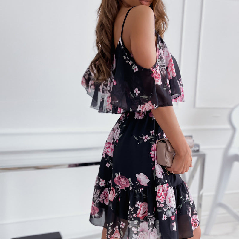 Robe Fleurie <br> Rose Eclatante